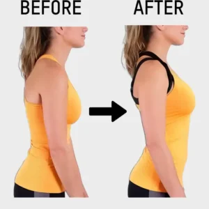 Cross Back Front Closure Wireless Posture Support Bra
